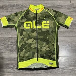Ale PRR Kid's Professional Cycling Jersey Green Pro Road Race  XL Made in Italy
